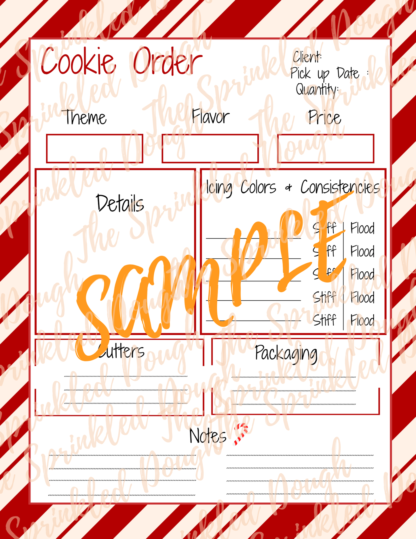 Cookie Order Form