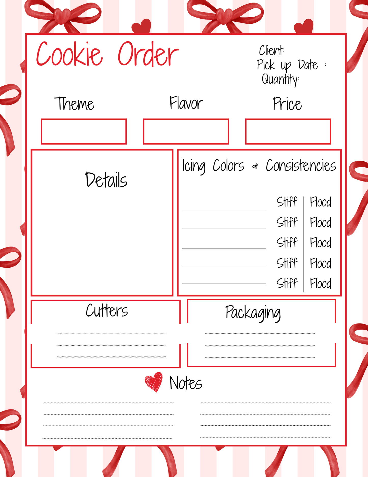 Cookie Order Form