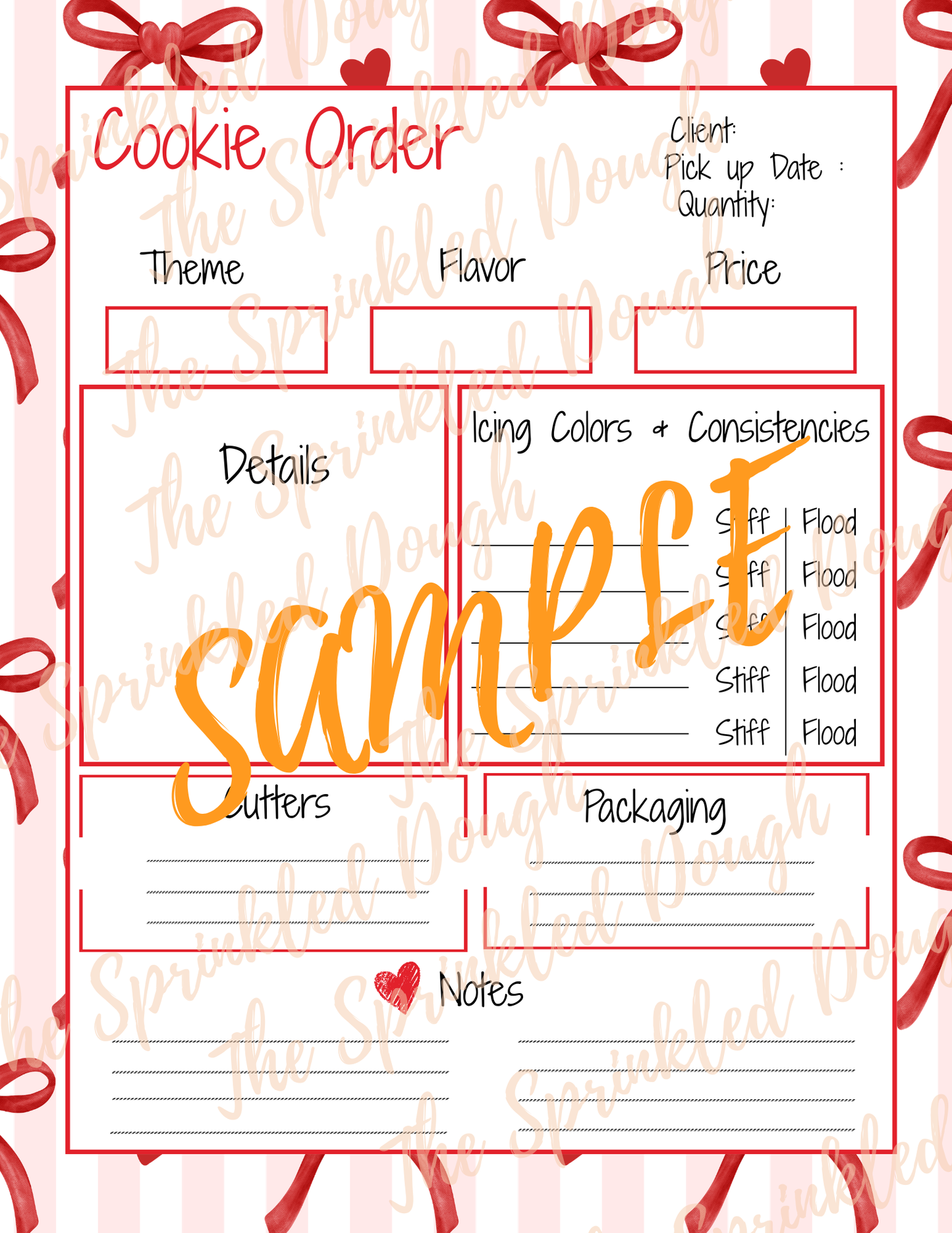 Cookie Order Form