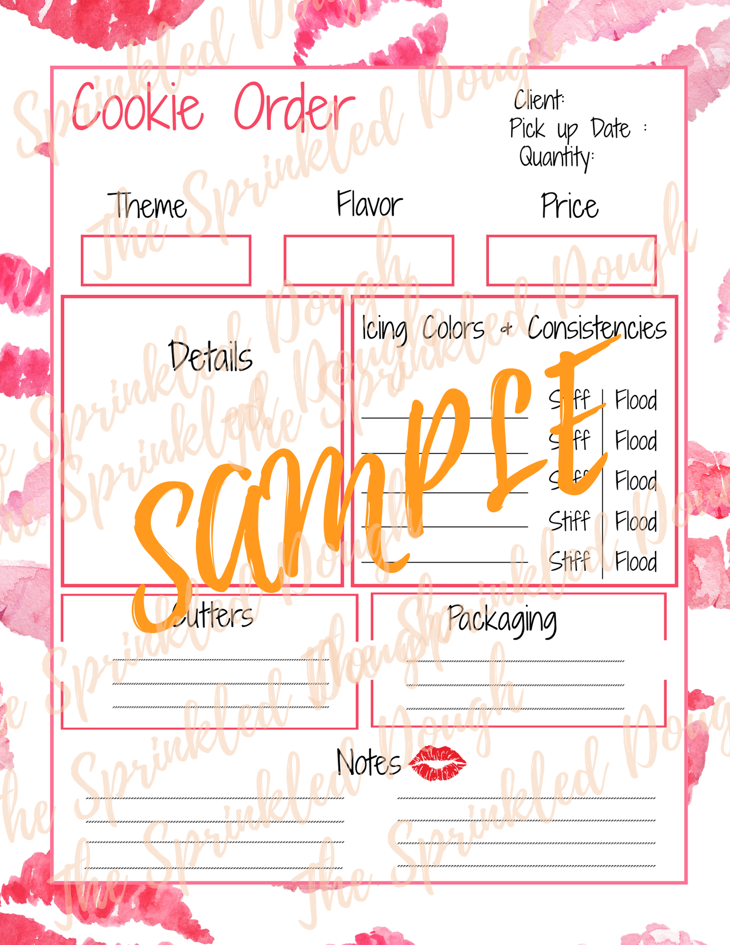 Cookie Order Form