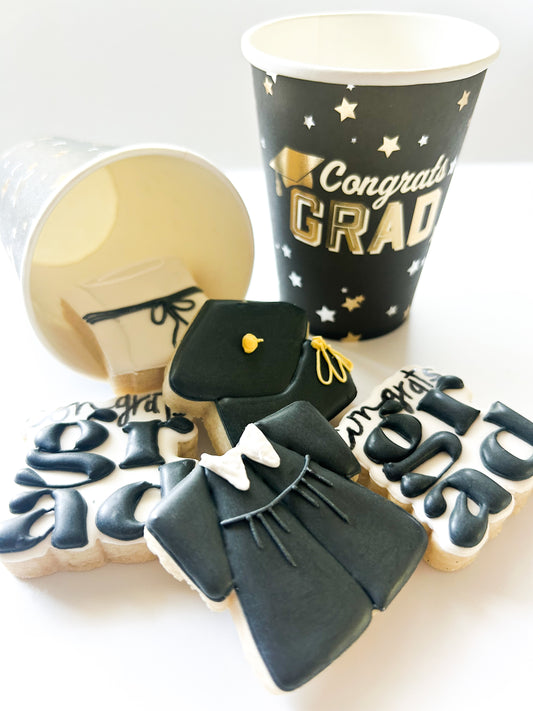 Mini Graduation Cookies