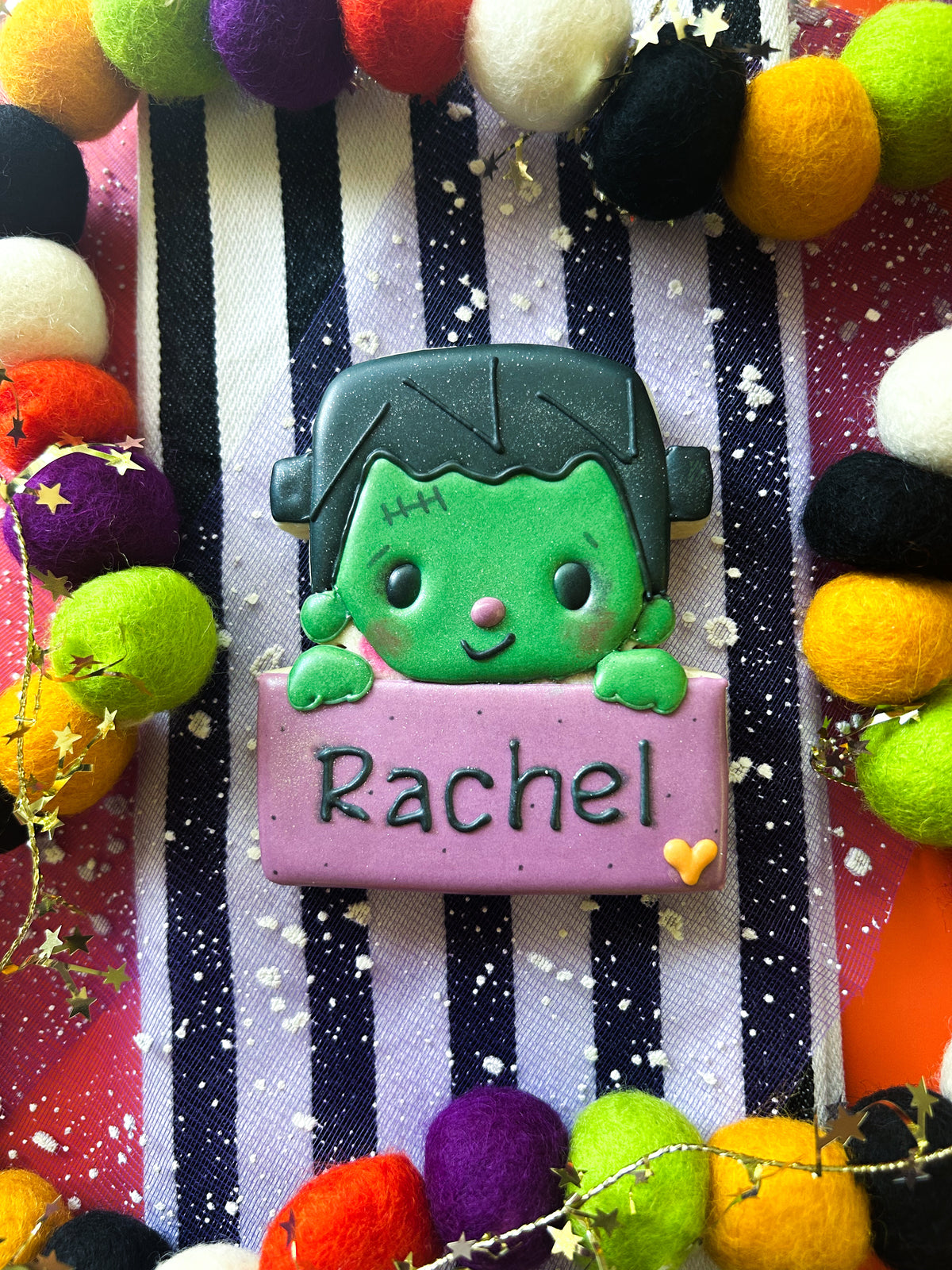 Personalized Frankenstein Sugar Cookie