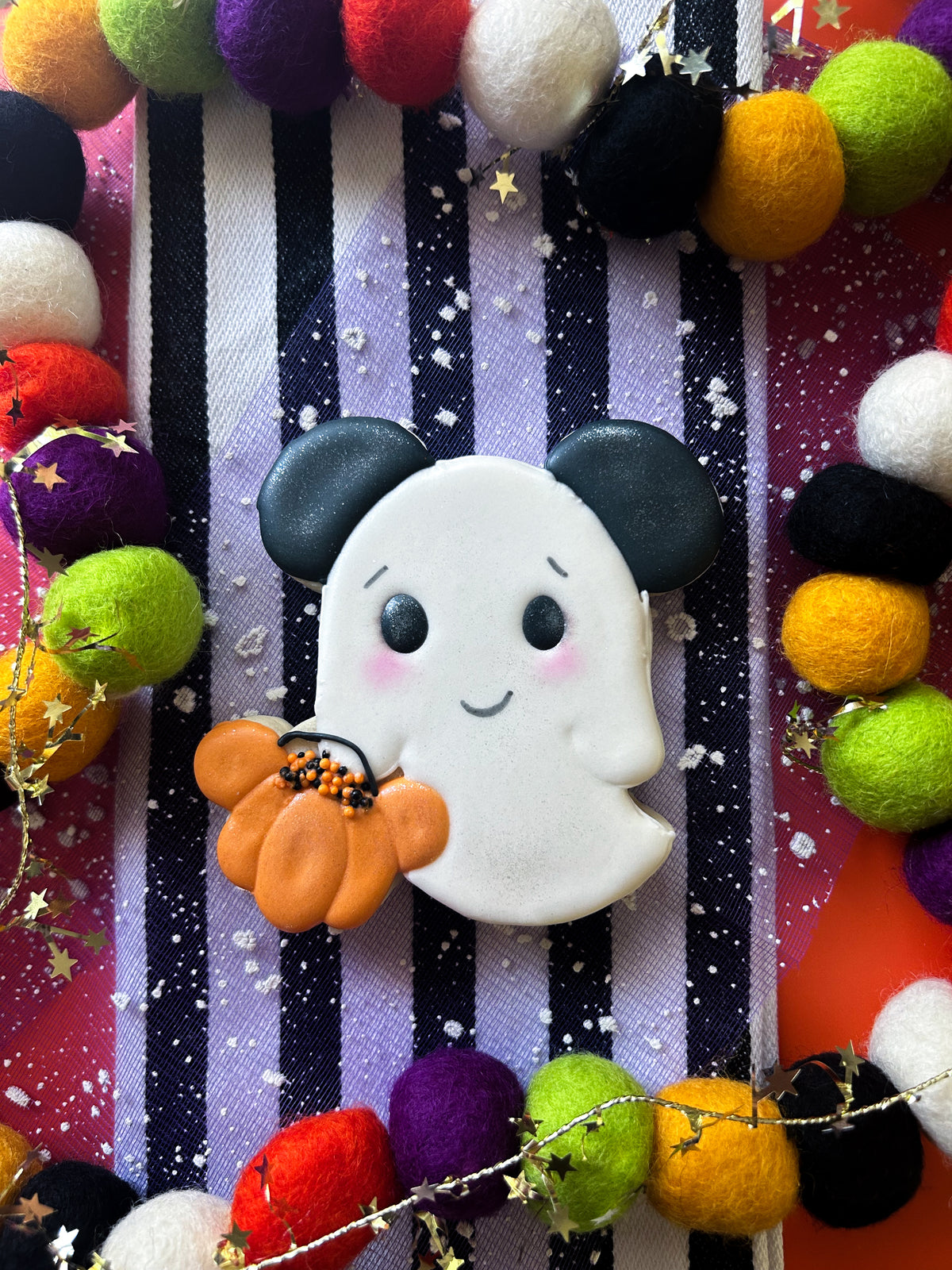 Mickey Ghost Sugar Cookie