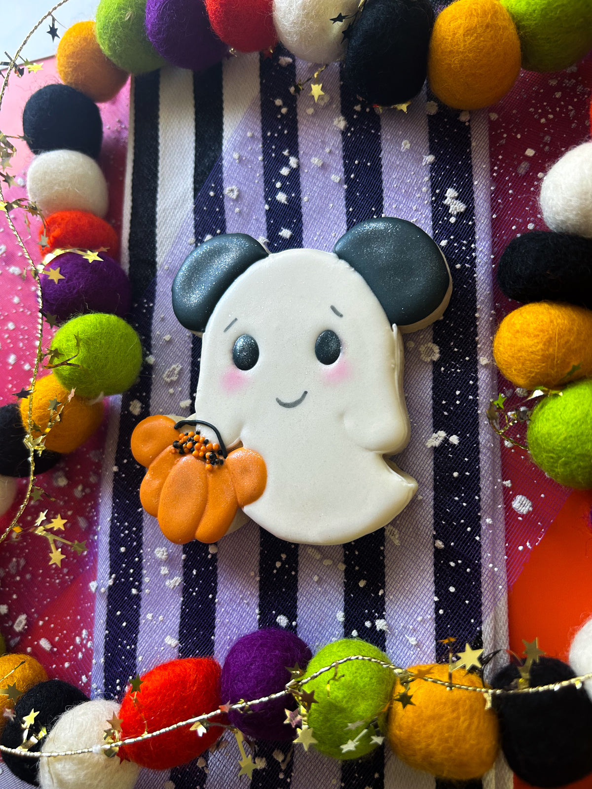 Mickey Ghost Sugar Cookie
