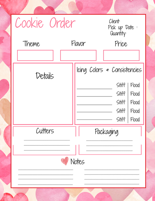 Cookie Order Form