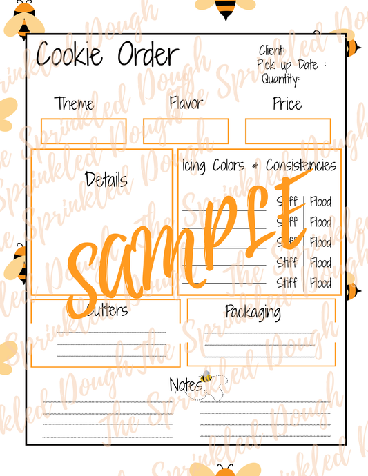 Cookie Order Form