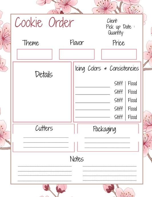 Cookie Order Form