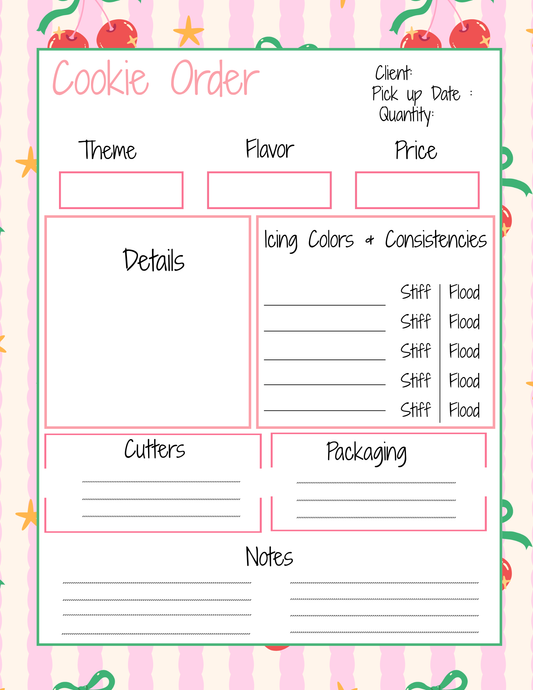 Cookie Order Form