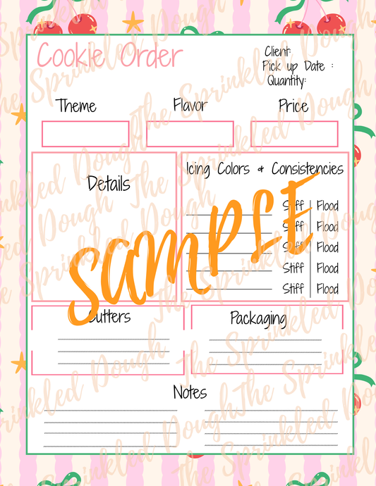 Cookie Order Form