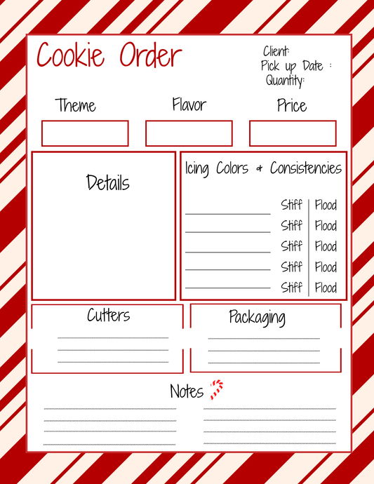 Cookie Order Form