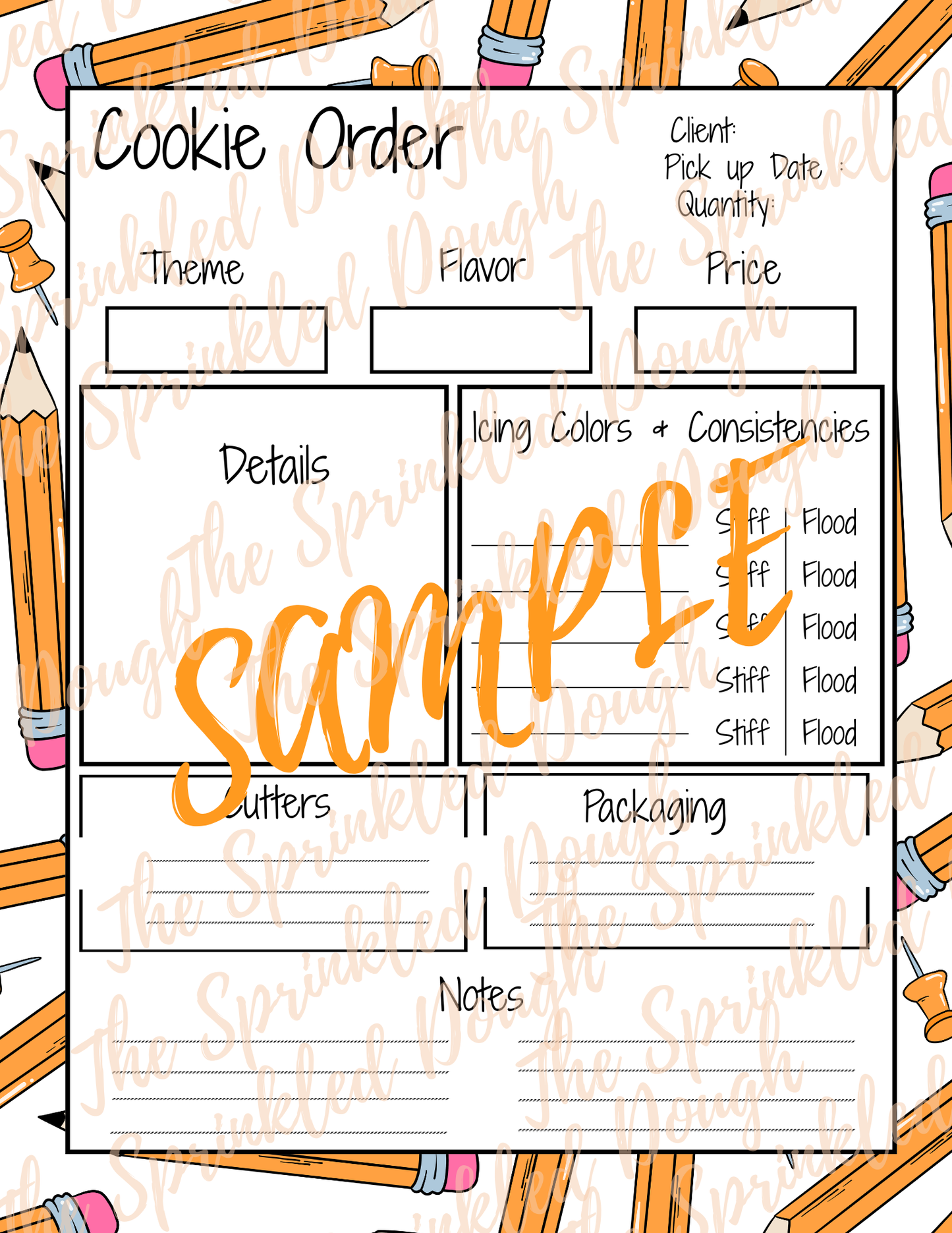 Cookie Order Form