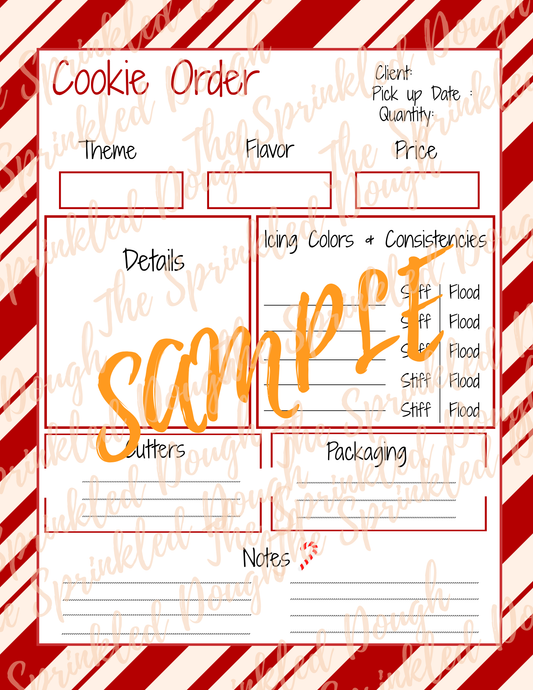 Cookie Order Form