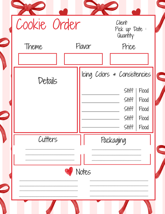Cookie Order Form