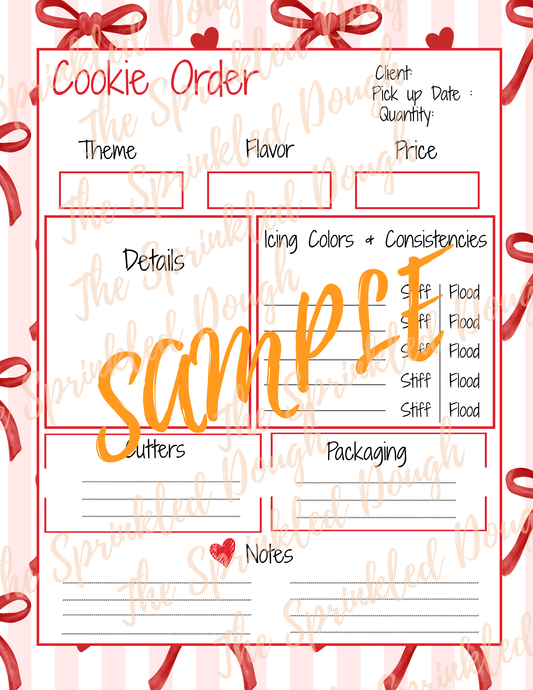Cookie Order Form
