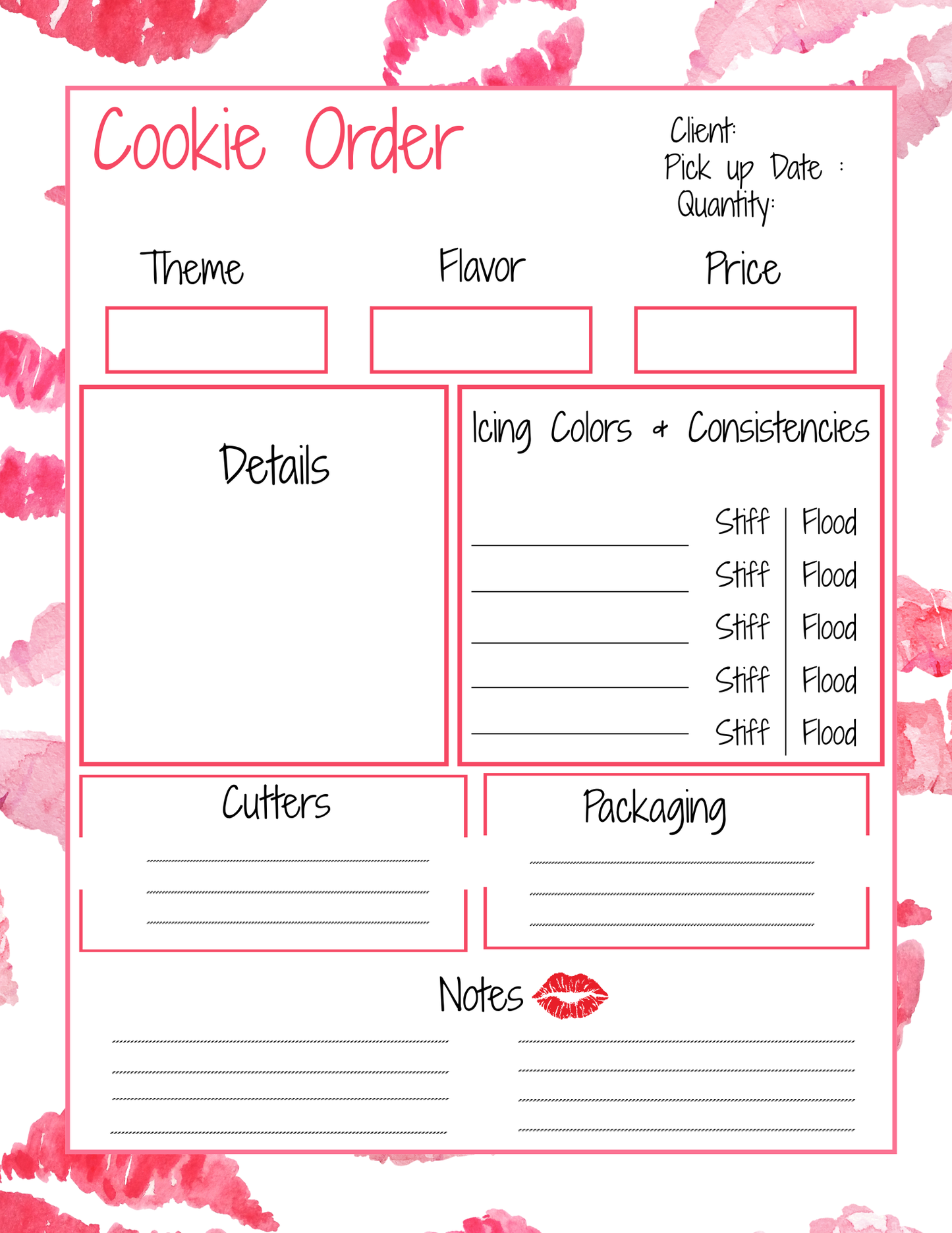 Cookie Order Form