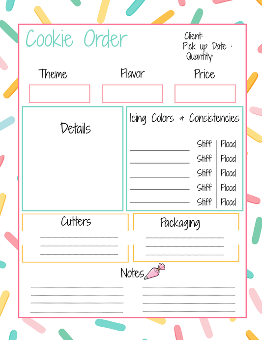 Cookie Order Form