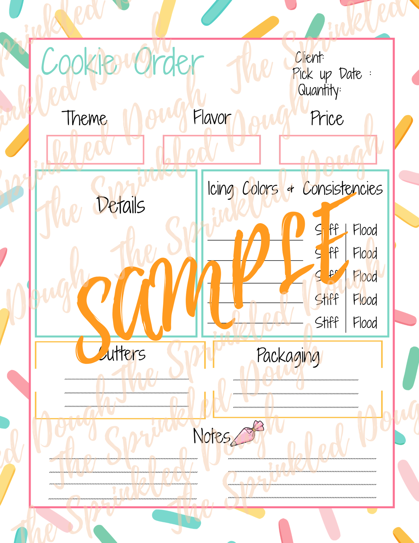 Cookie Order Form