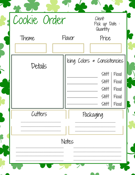 Cookie Order Form
