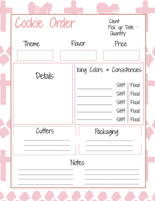 Cookie Order Form
