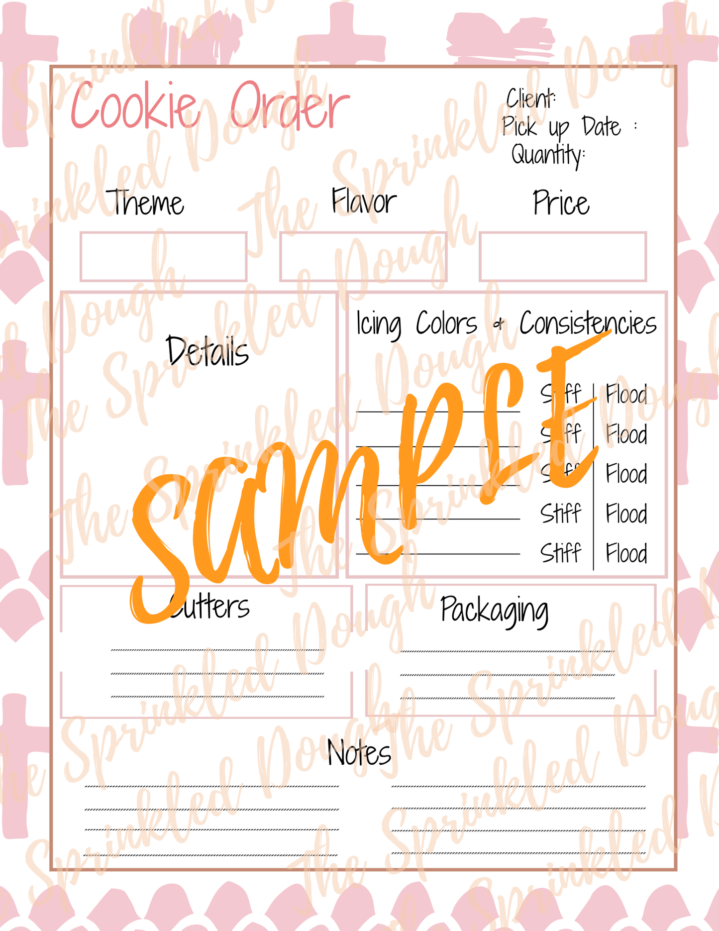 Cookie Order Form