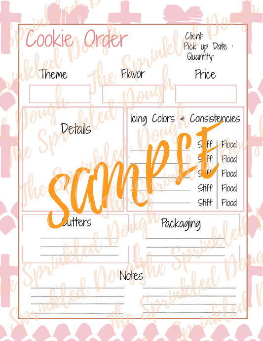 Cookie Order Form