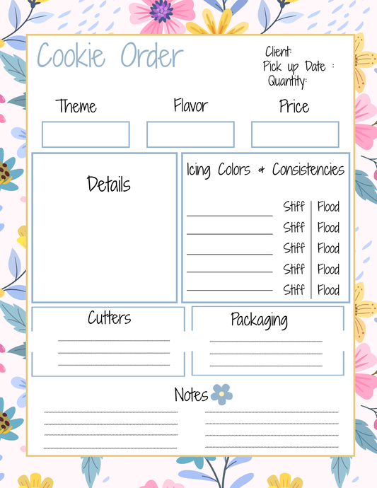 Cookie Order Form
