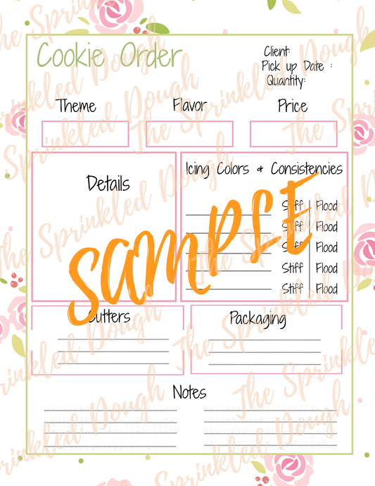 Cookie Order Form