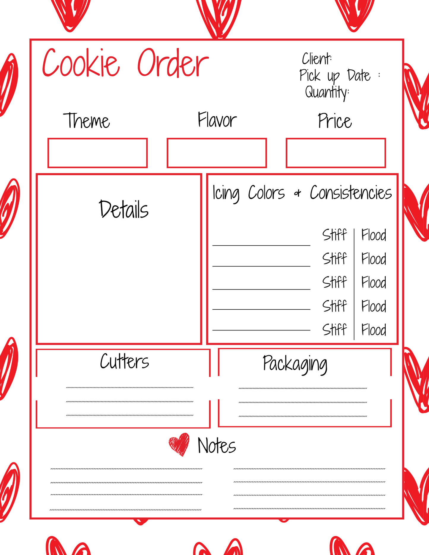 Cookie Order Form