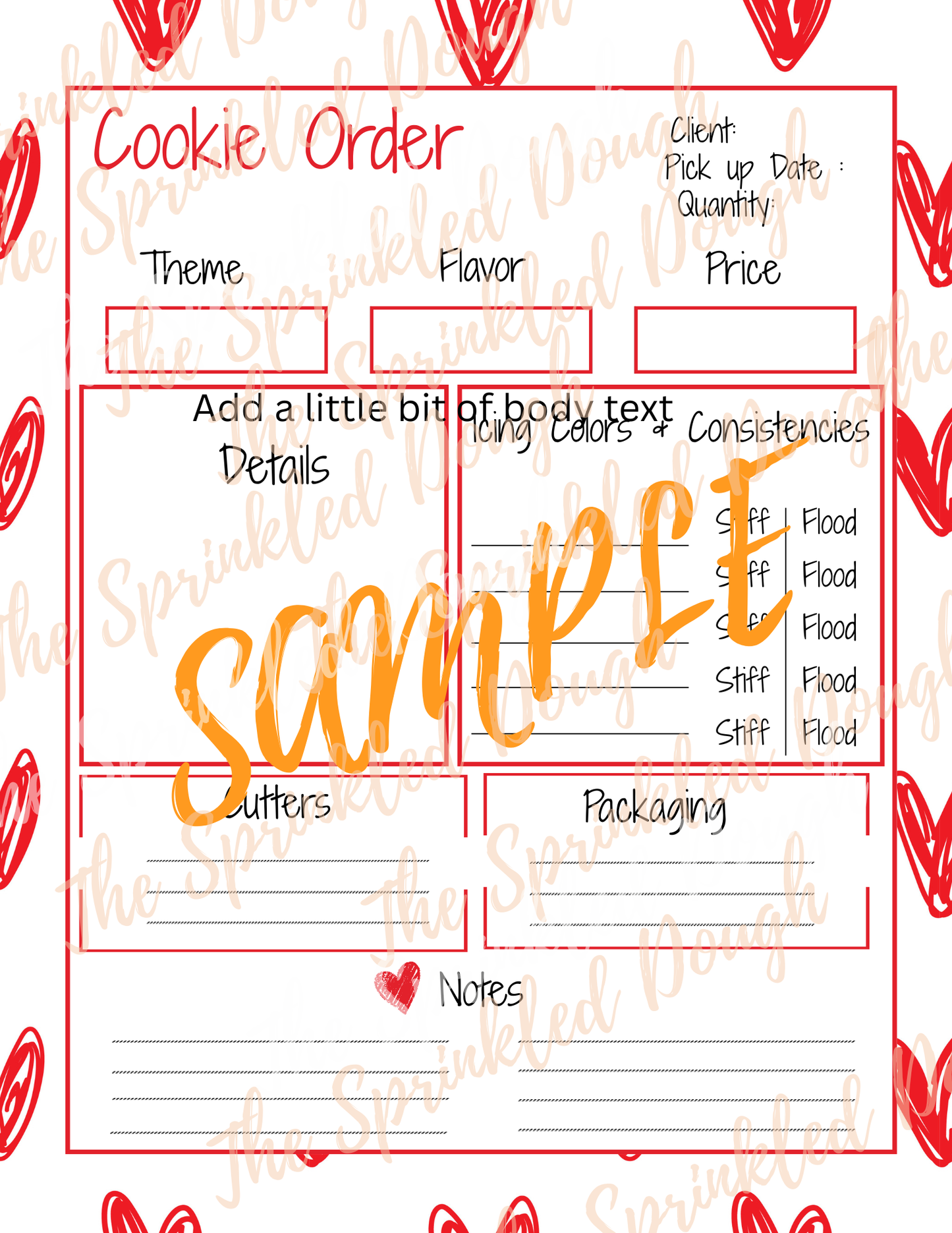 Cookie Order Form